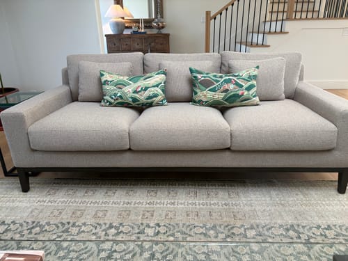 Customer photo review of Rolling Hills Green Pillow Cover