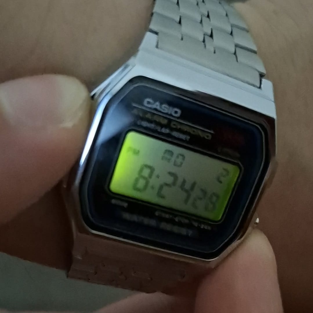 Customer photo review of Reloj Casio Vintage A159WA-N1DF Plateado MADE IN JAPAN