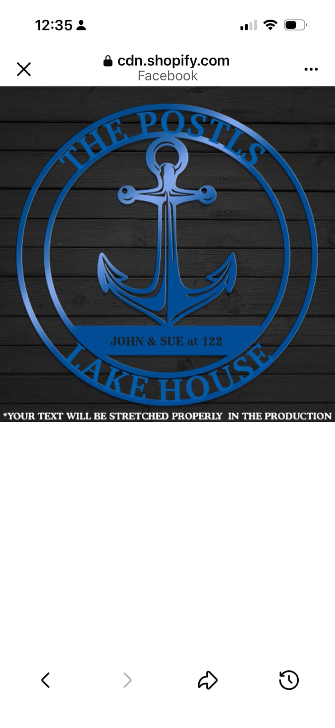 Customer photo review of Anchor Sign