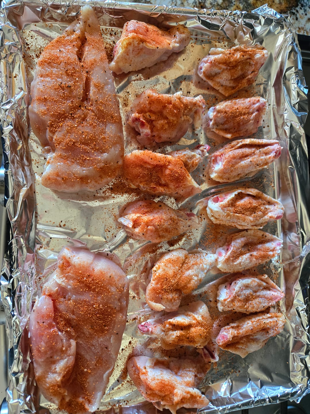 Customer photo review of Wing Night: Smoked & Fried Wing Kit