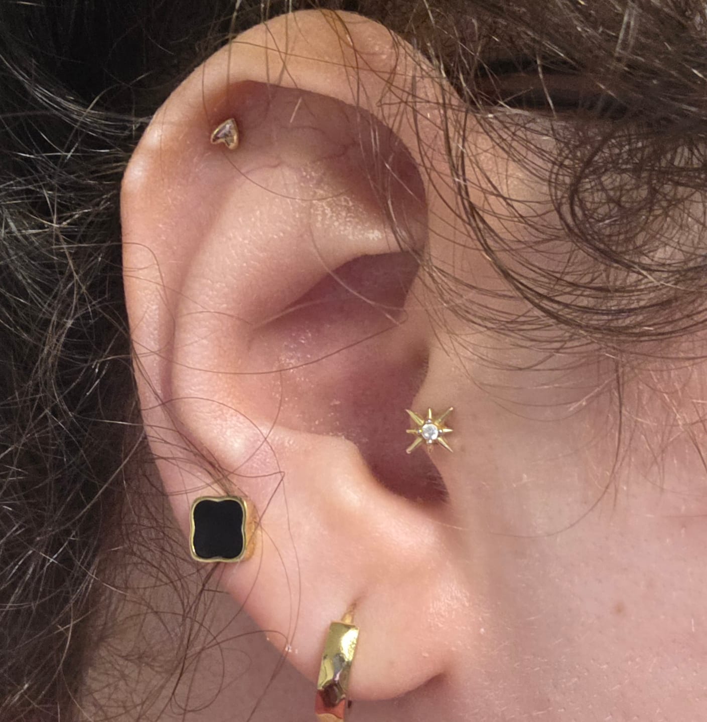 Customer photo review of Ivy Earrings
