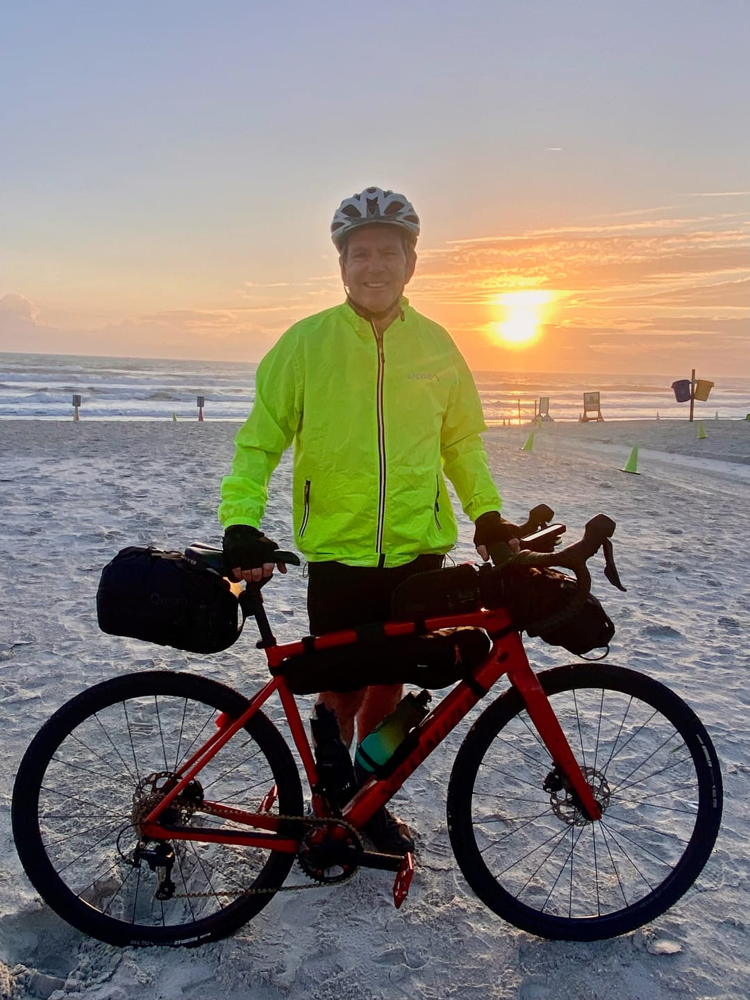 Customer photo review of Bikepacking Rear Rack + Waterproof Compression Bag Set