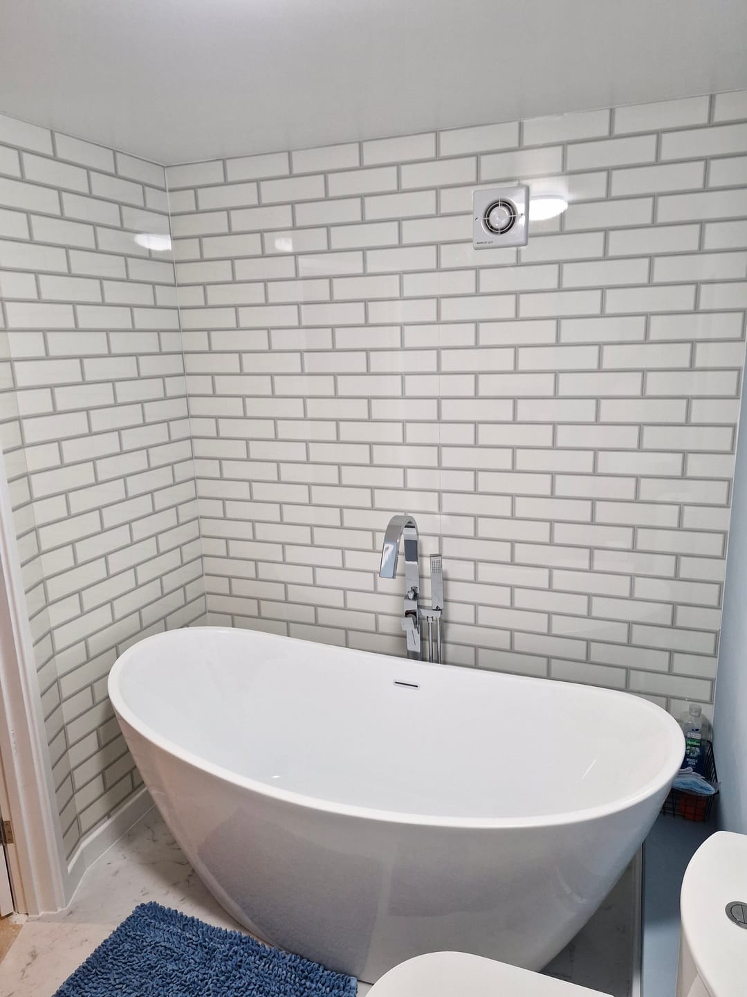 Customer photo review of 10mm London Tile Gloss Shower Panel 1M x 2.4M