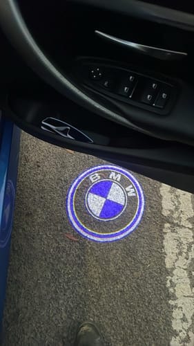 Customer photo review of BMW LED Car Door Welcome Logo Shadow Lights | E/F Chassis