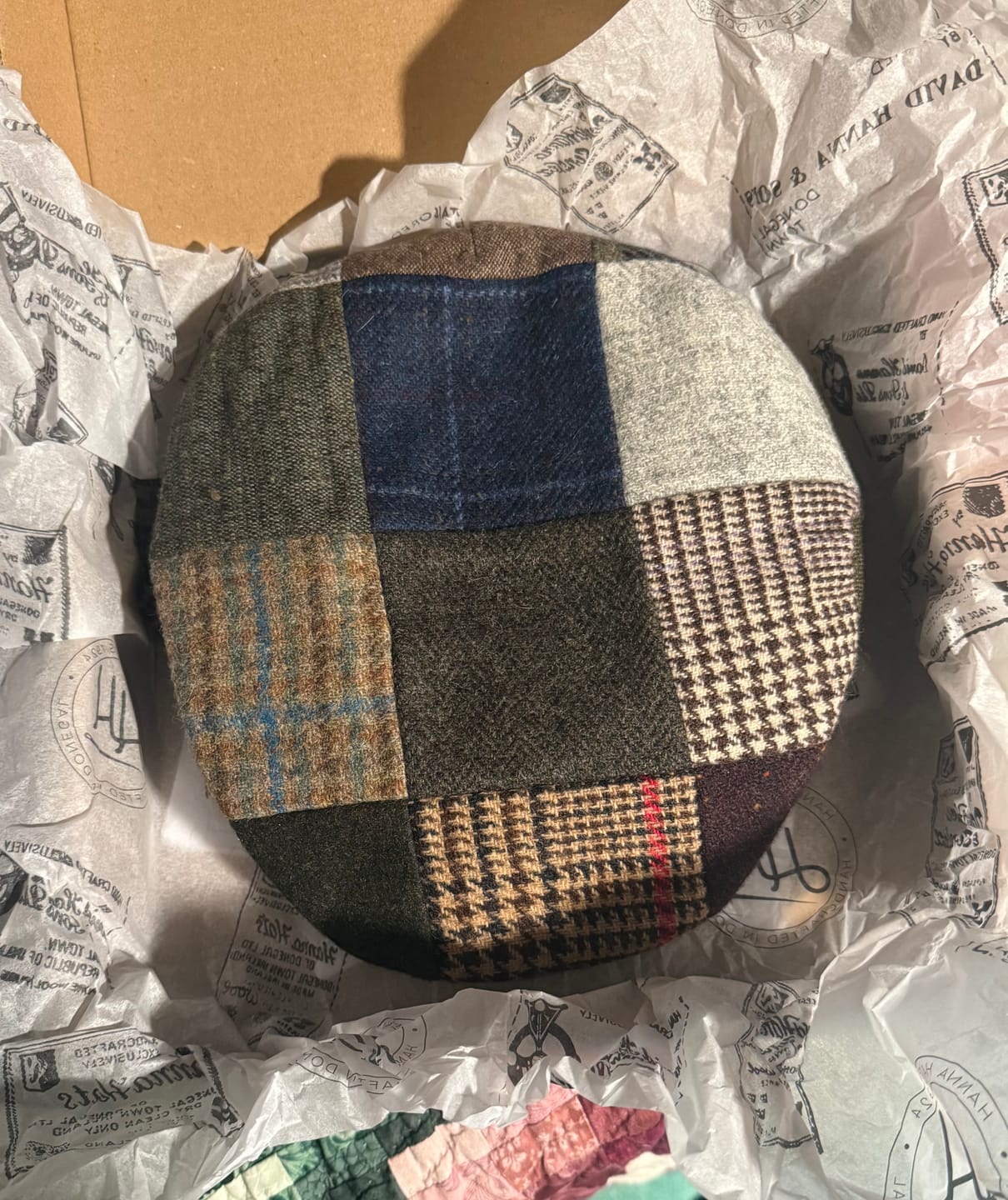 Customer photo review of Vintage Cap Patchwork Tweed