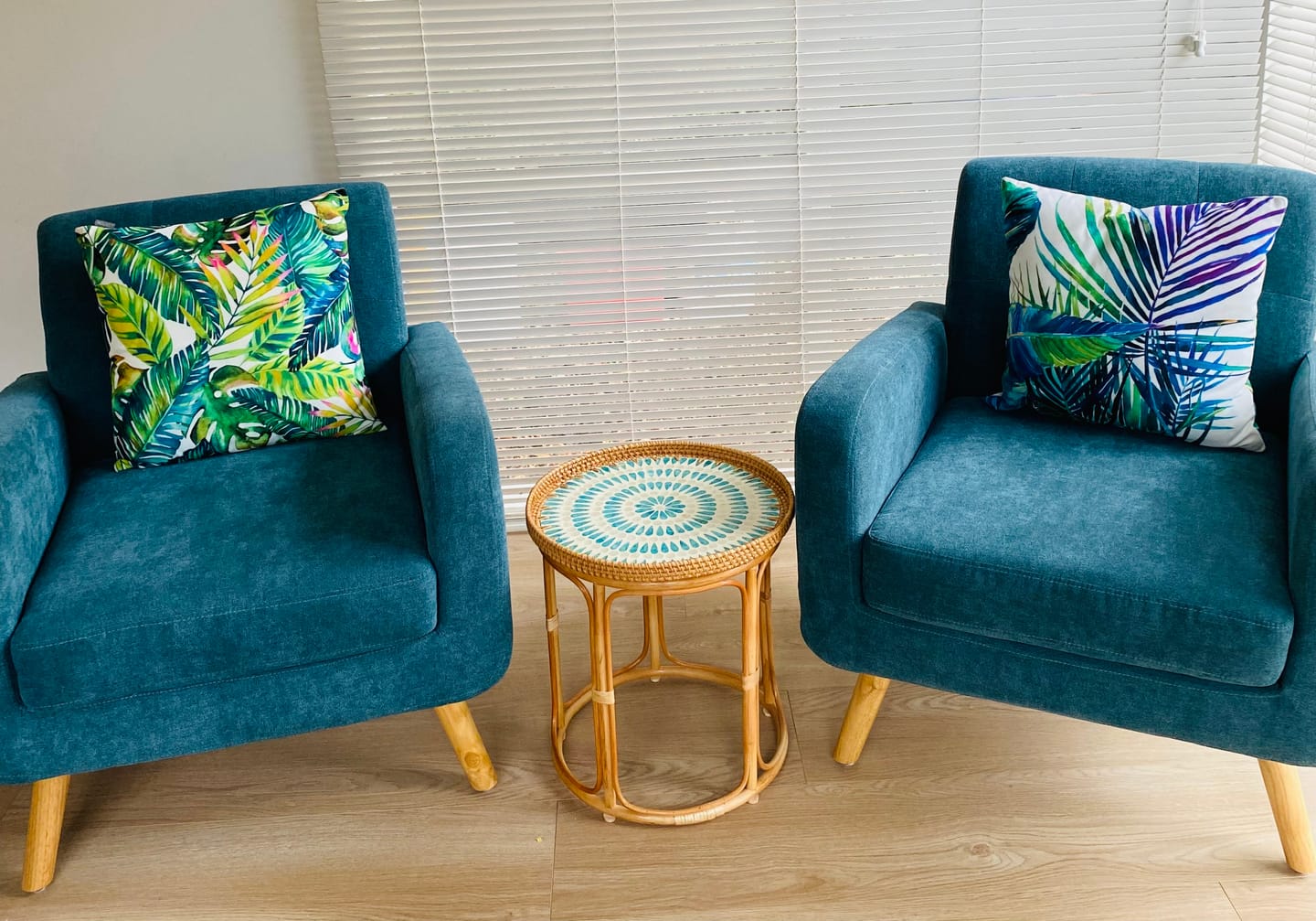 Customer photo review of Serene Rattan Table