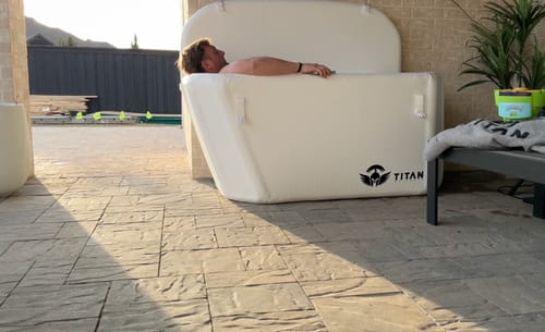 Customer photo review of Arctic Triumph Cold Plunge Tub + Chiller Bundle