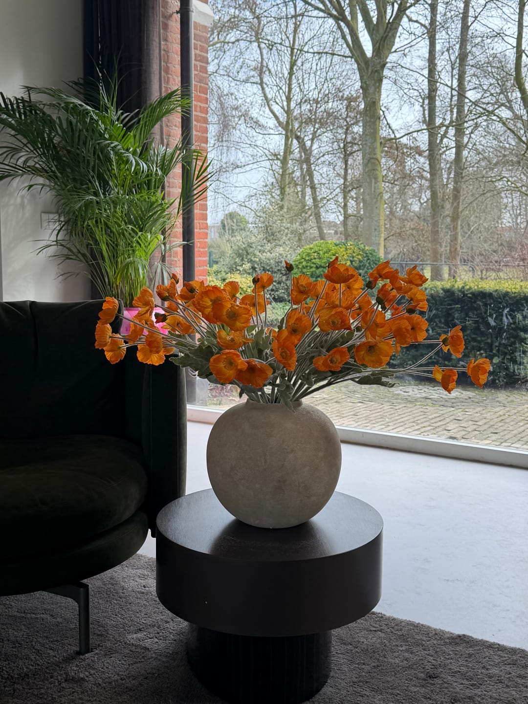 Customer photo review of Zijden Klaprozen - Licht oranje