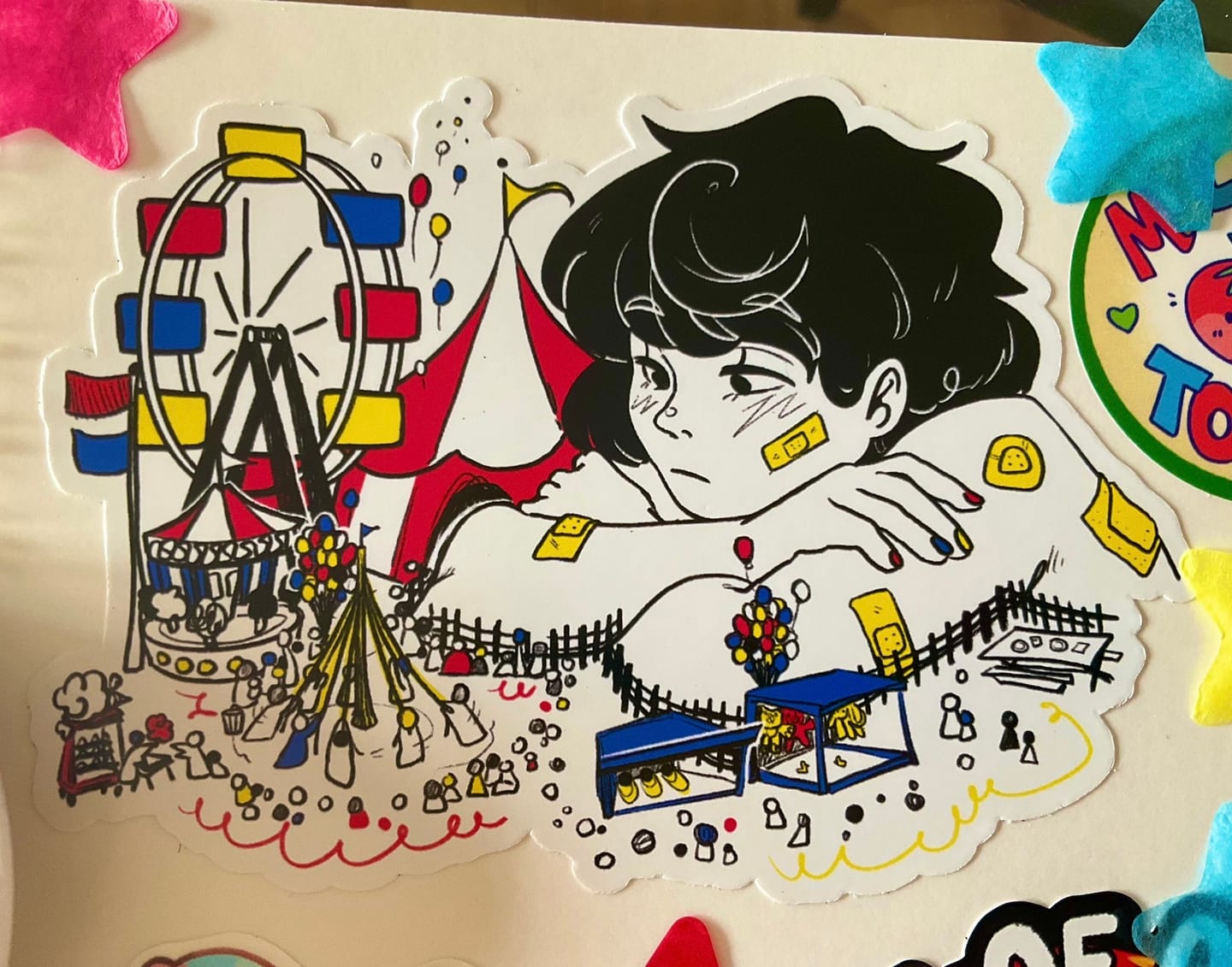 Customer photo review of Circus Daydream Sticker