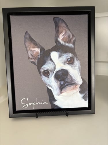 Customer photo review of Pet Art Canvas Wrap