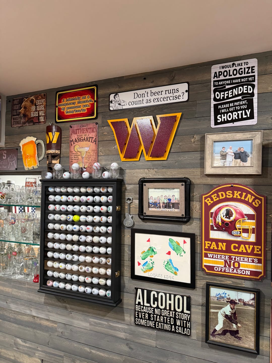 Customer photo review of Washington Commanders "POWER W" 3D Vintage Metal Wall Art