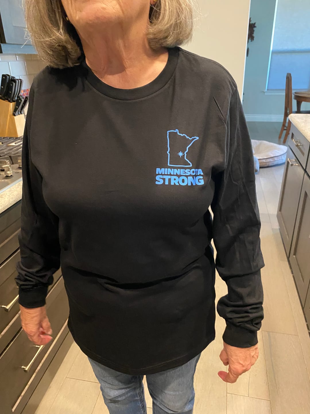 Customer photo review of Minnesota Strong Rebel Loon T-Shirt