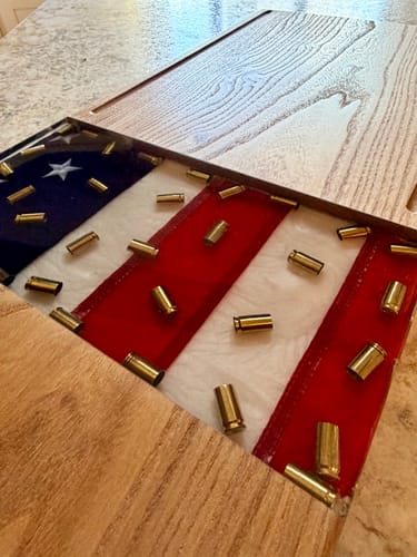 Customer photo review of Premium Cutting Board Feet - Brass/Stainless Steel