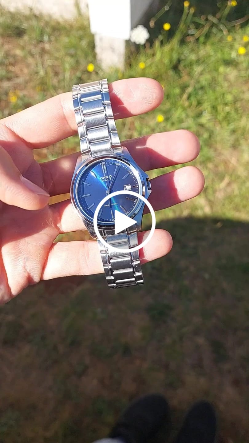 Customer video review of Reloj Casio Análogo MTP-1183A-2A Azul Acero Inoxidable