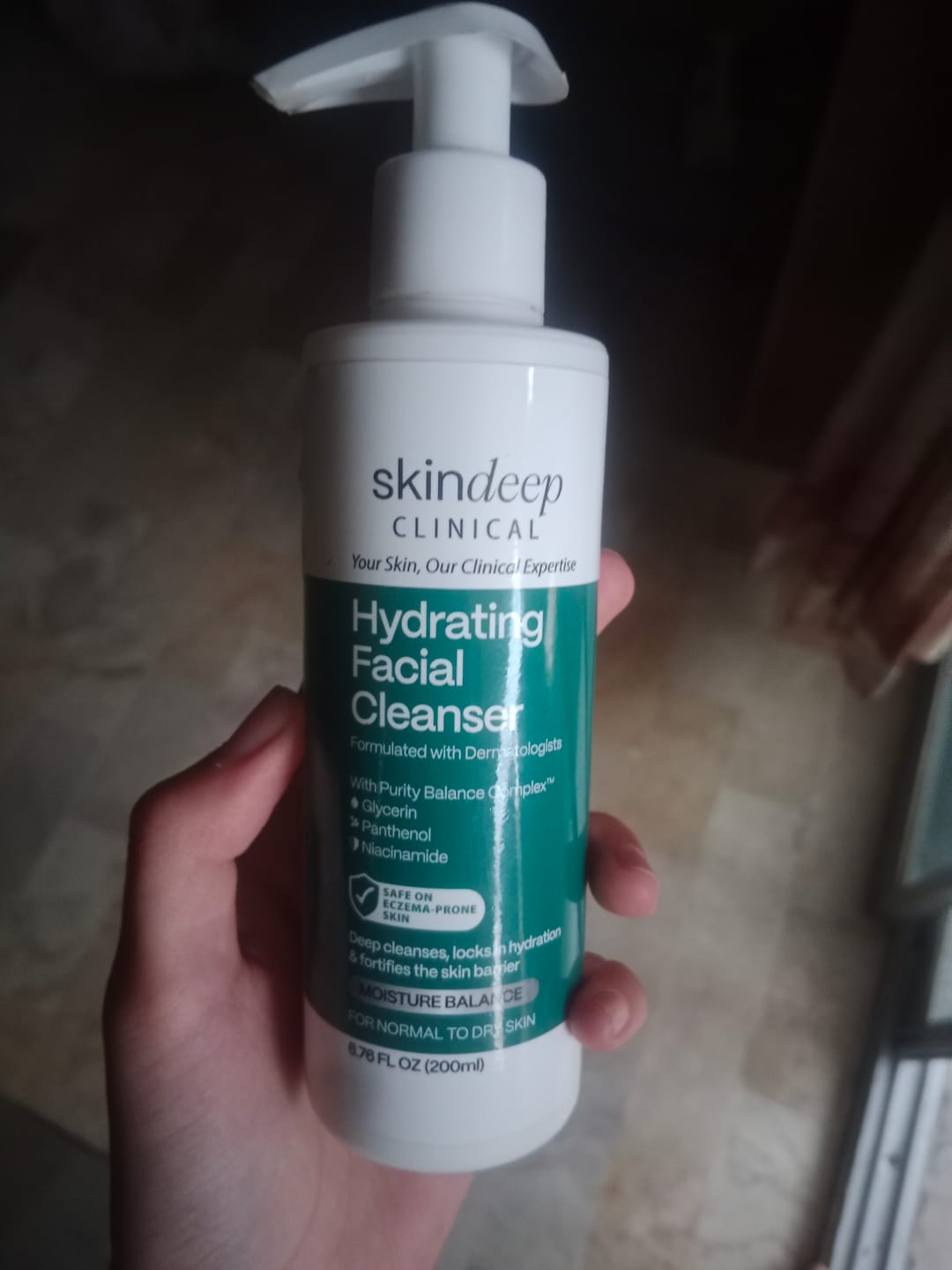 Customer photo review of Hydrating Facial Cleanser