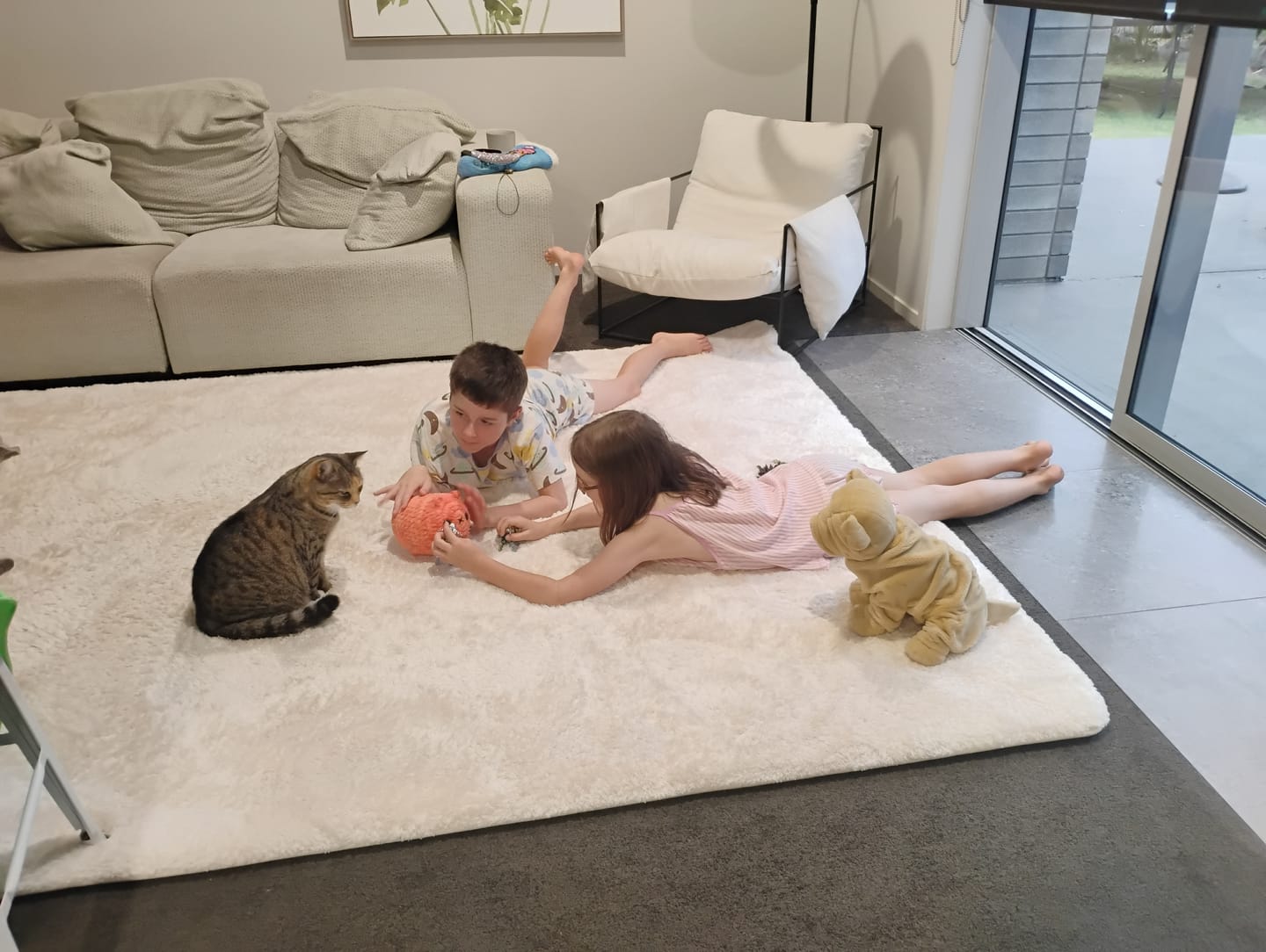 Customer photo review of Deluxe Shaggy Relax Mat - 35mm Memory Foam