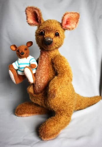 Customer photo review of Kangaroo and Ruby  PDF Pattern  Approx 40cm Standing