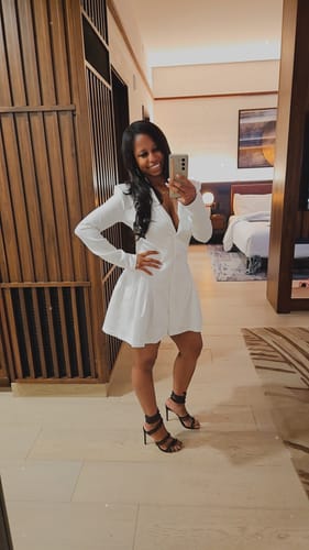 Customer photo review of Emily Blazer Dress
