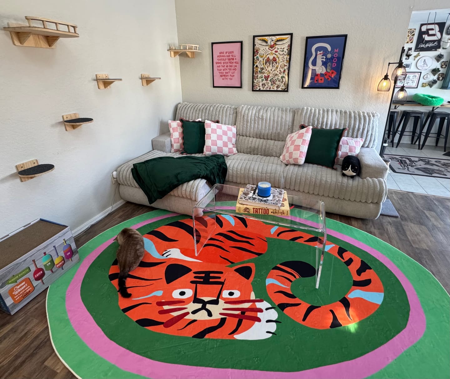 Customer photo review of Oval Tiger Area Rug by Lu Yang