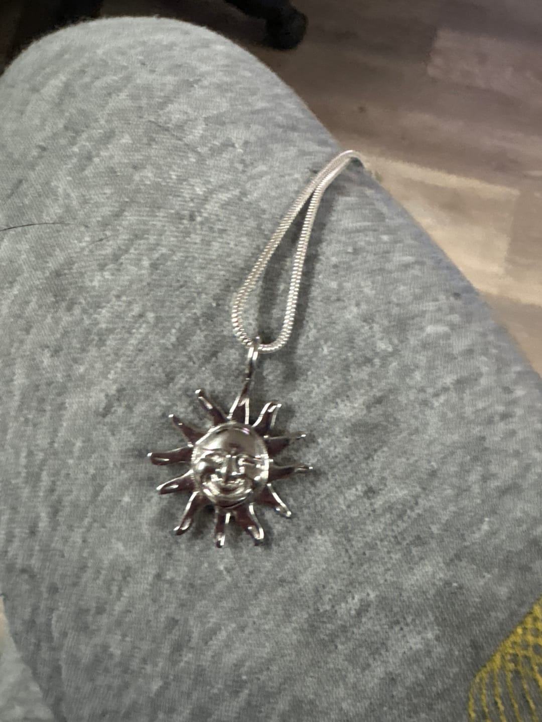 Customer photo review of AZTEC SUN PENDANT