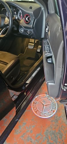 Customer photo review of Mercedes Benz LED Car Door Welcome Logo Shadow Lights