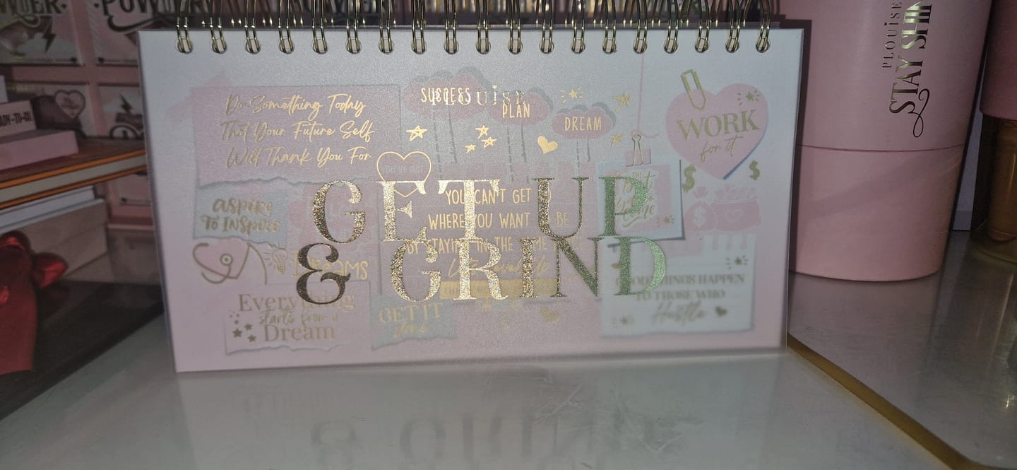 Customer photo review of P.Louise Get Up and Grind Three Month Planner
