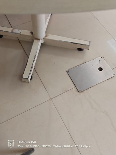 Customer's review photo for the StickyPod shows a chair on a tiled floor; the product itself is not visible.