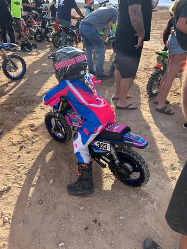 Customer photo review of Custom Seat Cover: 2023 Yamaha PW50