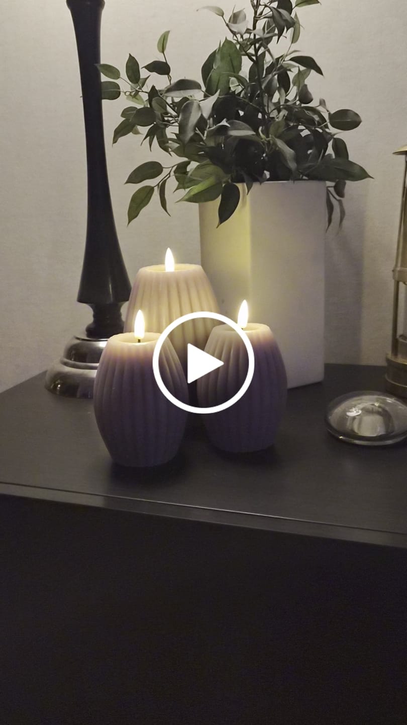 Customer video review of LED Rillelys D 10 x H 15 cm Lyslilla