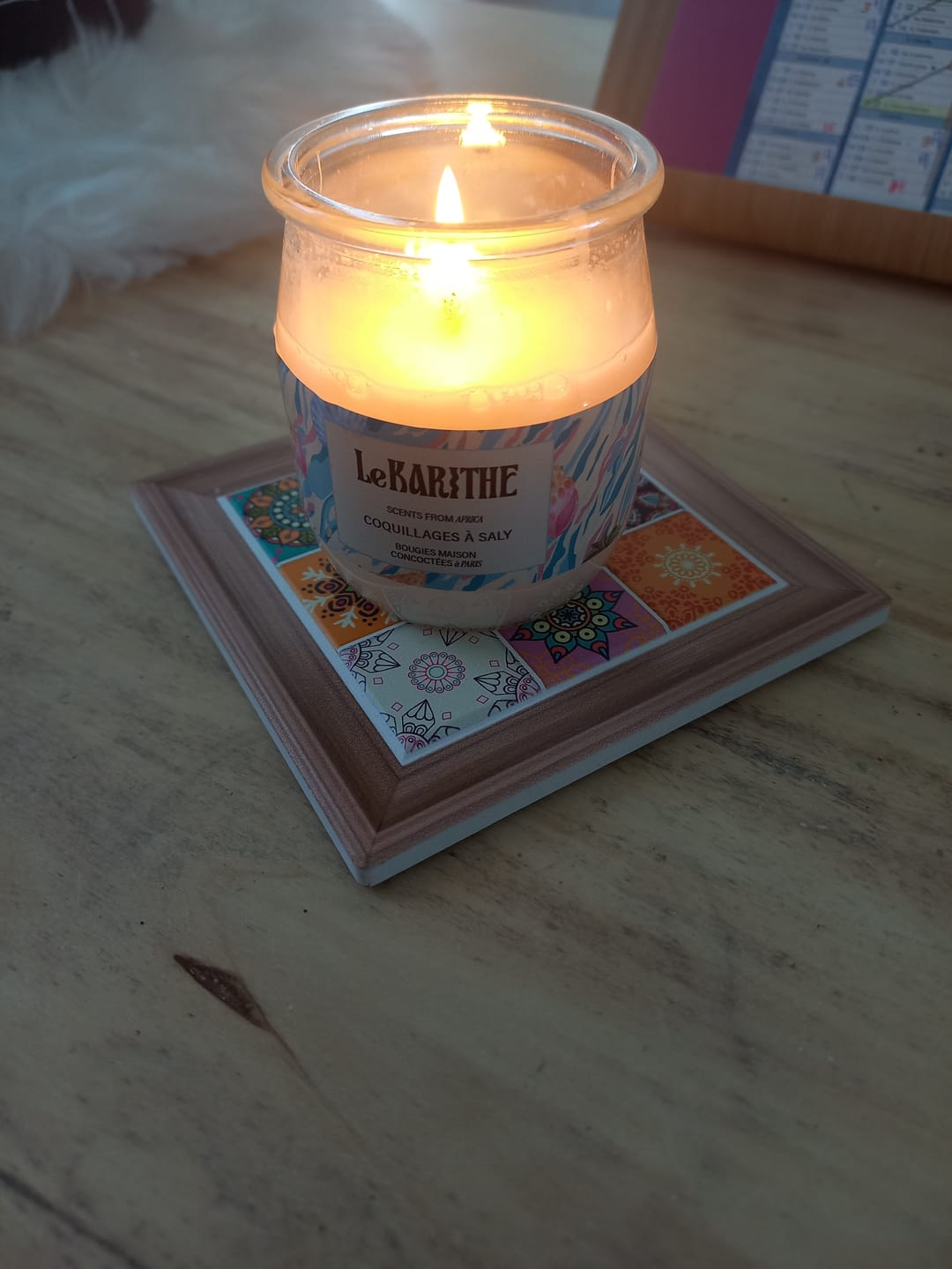 Customer photo review of Bougie Parfumée - Coquillages à Saly