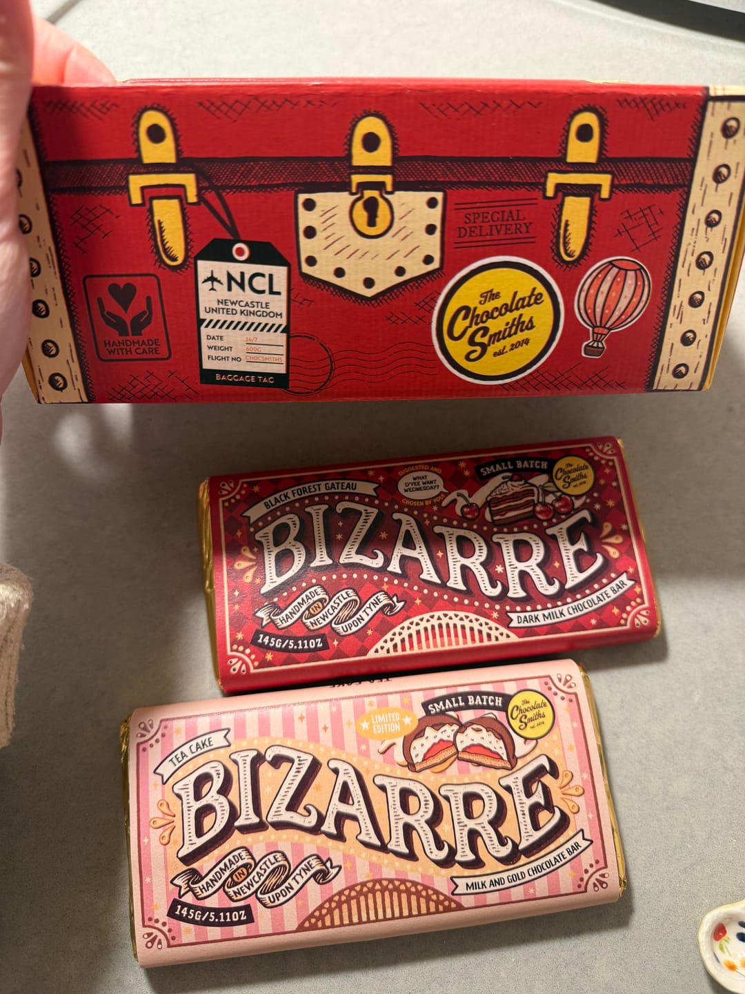 Customer photo review of Black Forest Gateau inspired chocolate bar 145g