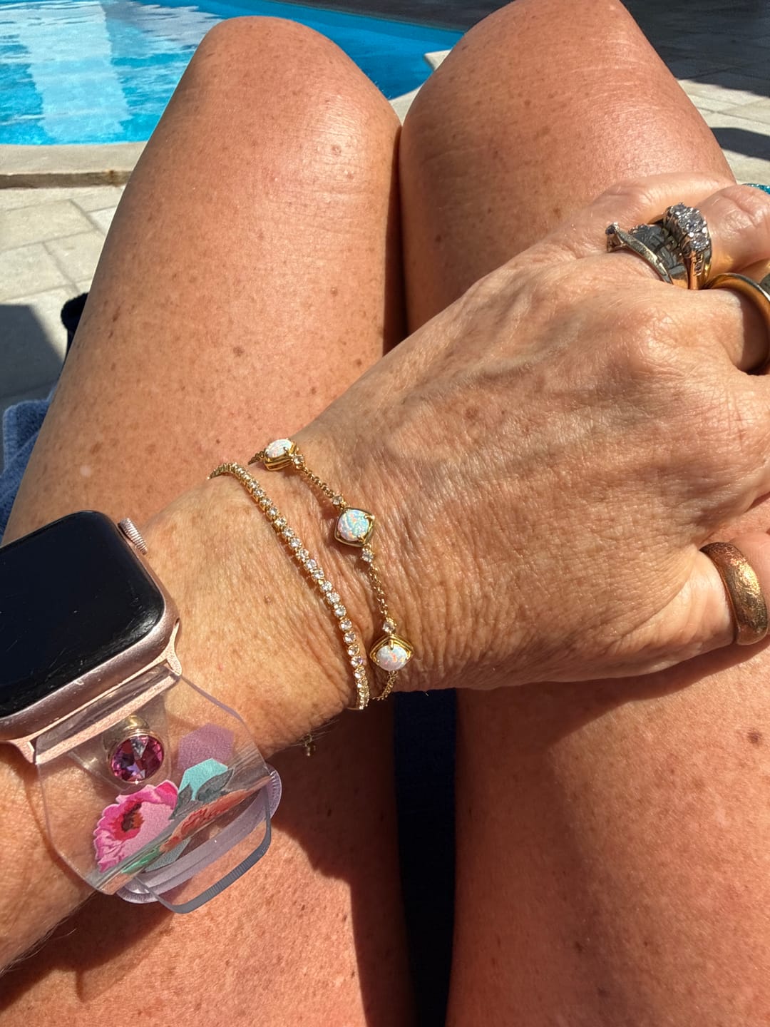 Customer photo review of Melly Adjustable Tennis Bracelet