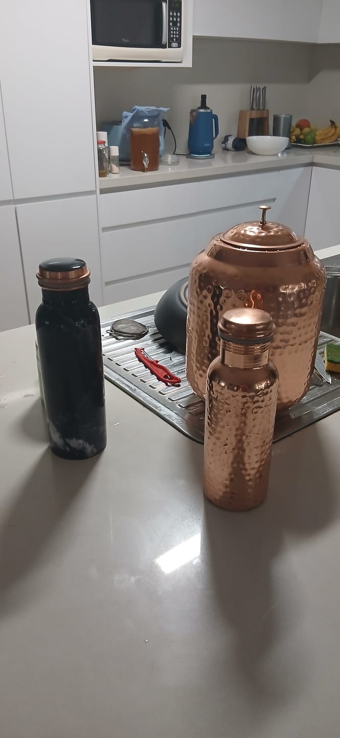 Customer photo review of Hammered Copper Water Container / Dispenser