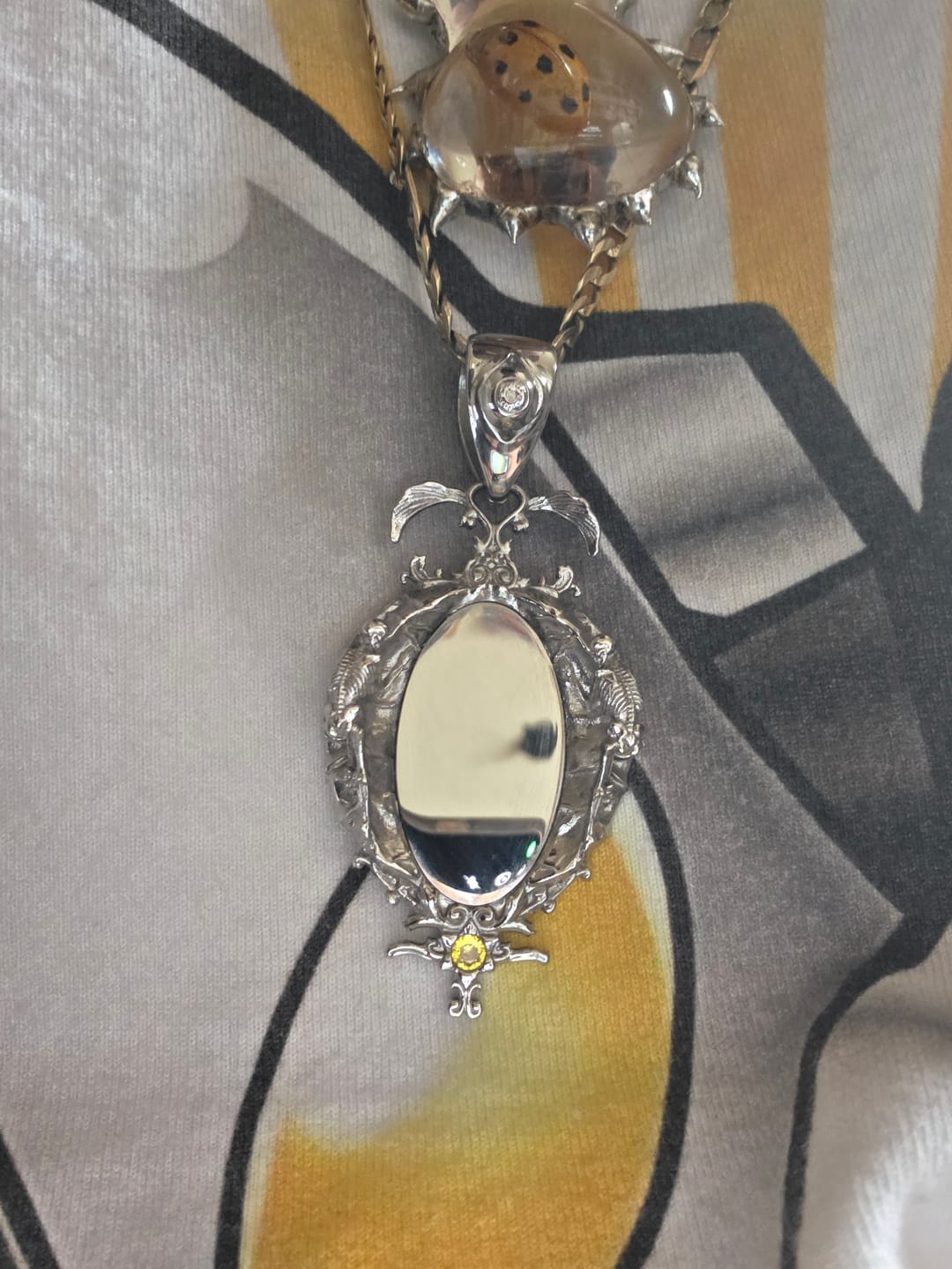 Customer photo review of MIRROR PENDANT