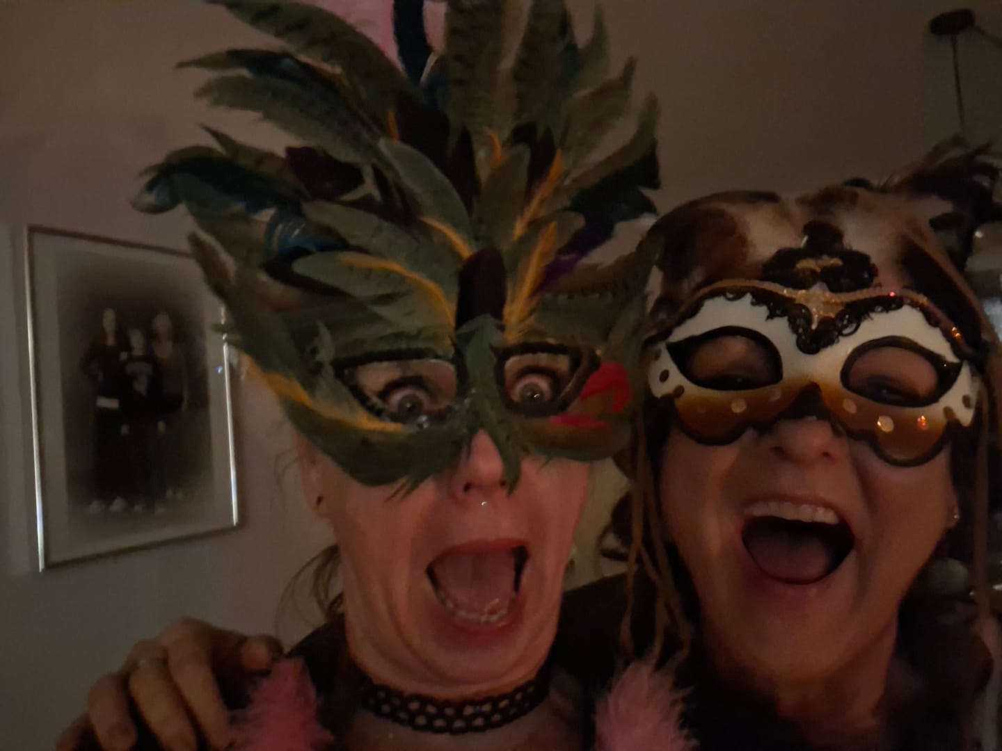 Customer photo review of Masquerade Ball/Carnival Murder Mystery Host Your Own Game Kit