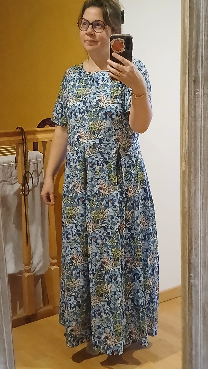 Customer photo review of Robe Louisa - Fleurs d'Indigo