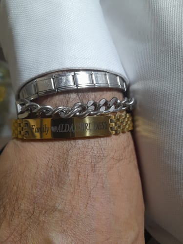 Customer photo review of Bracciale Personalizzato con Maglia Orologio Giubileo Luxury