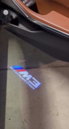 Customer photo review of BMW LED Car Door Welcome Logo Shadow Lights | G Chassis