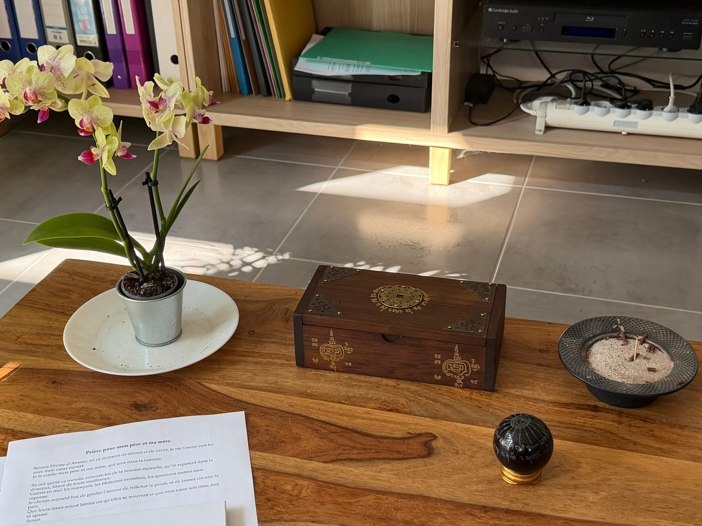 Customer photo review of Boîte rituelle de recharge et protection pour amulettes – Yant Mahamongkhön et Yant Gao Yot # 809