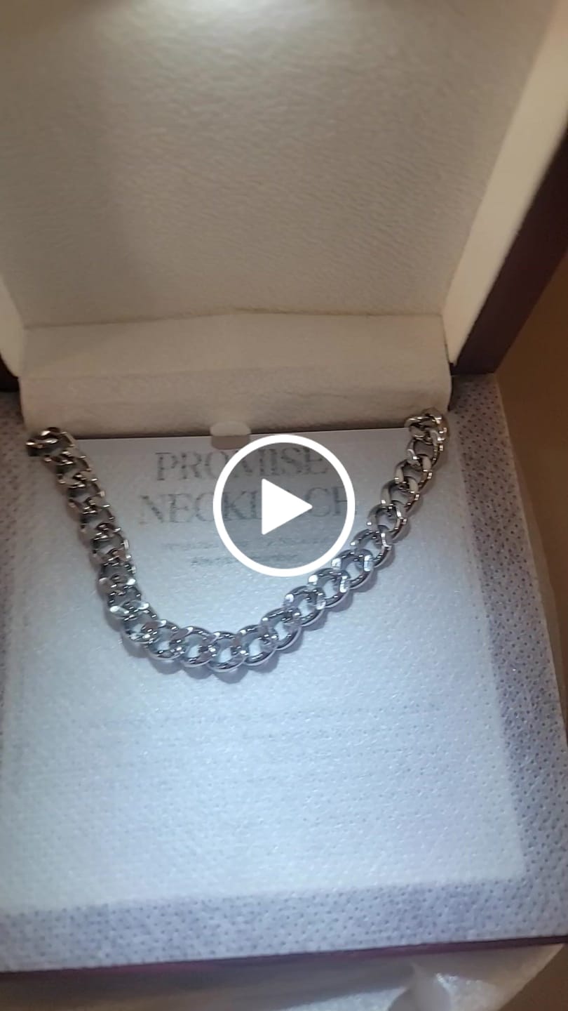 Customer video review of Sterling Silver Promise Necklace