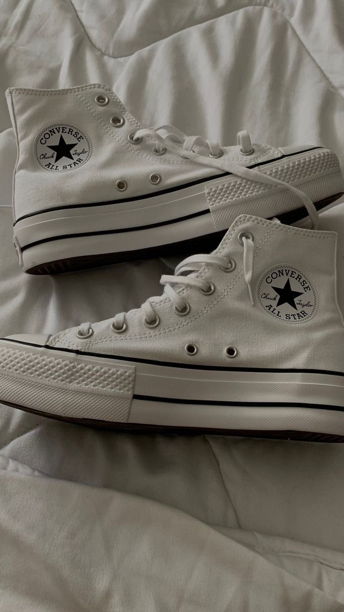 Customer photo review of Zapatilla Converse Chuck Taylor Hi Plataforma Mujer Blanco