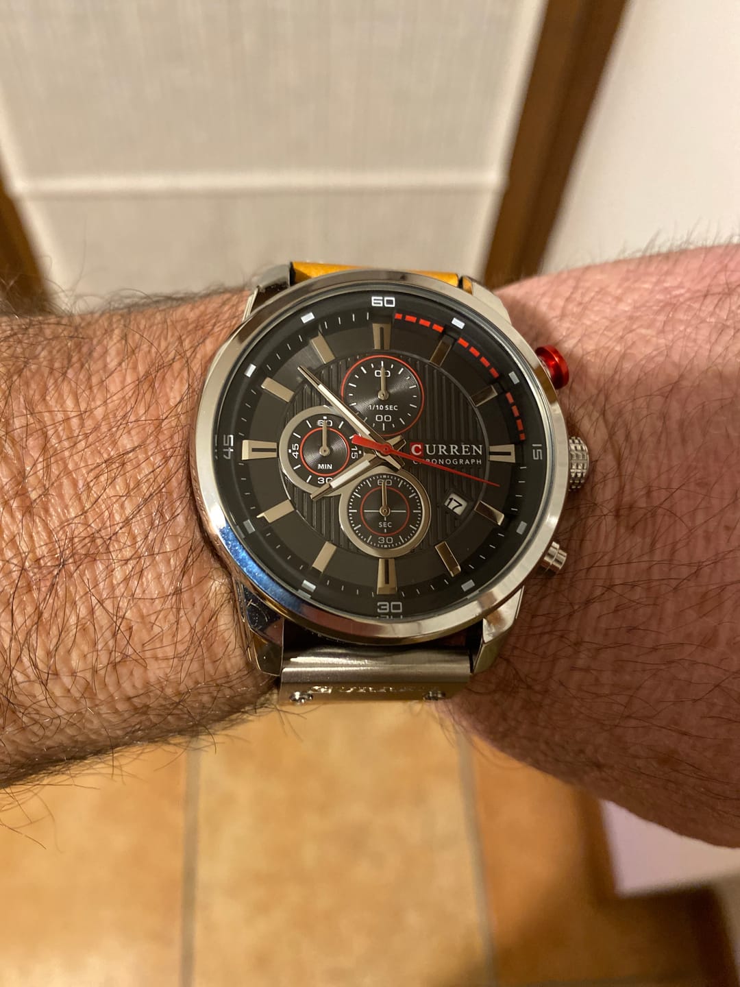 Customer photo review of Curren Istanbul® orologio uomo pelle