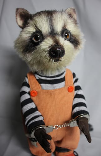 Customer photo review of Raccoon "Bandit" PDF Pattern  Approx 38cm Standing