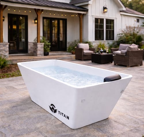 Customer photo review of Apex Acrylic Cold Plunge Tub + Chiller Bundle