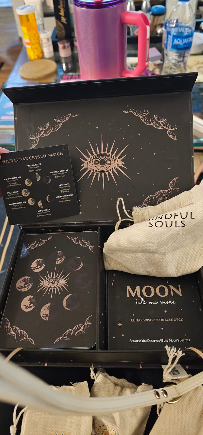 Customer photo review of Moon Oracle Deck: A Lunar Tool for Real Life