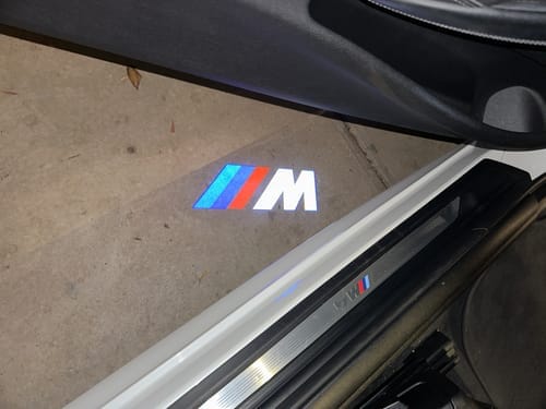 Customer photo review of BMW LED Car Door Welcome Logo Shadow Lights | E/F Chassis