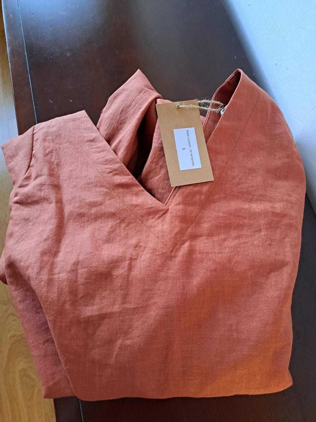 Customer photo review of Robe Louison - lin terracotta