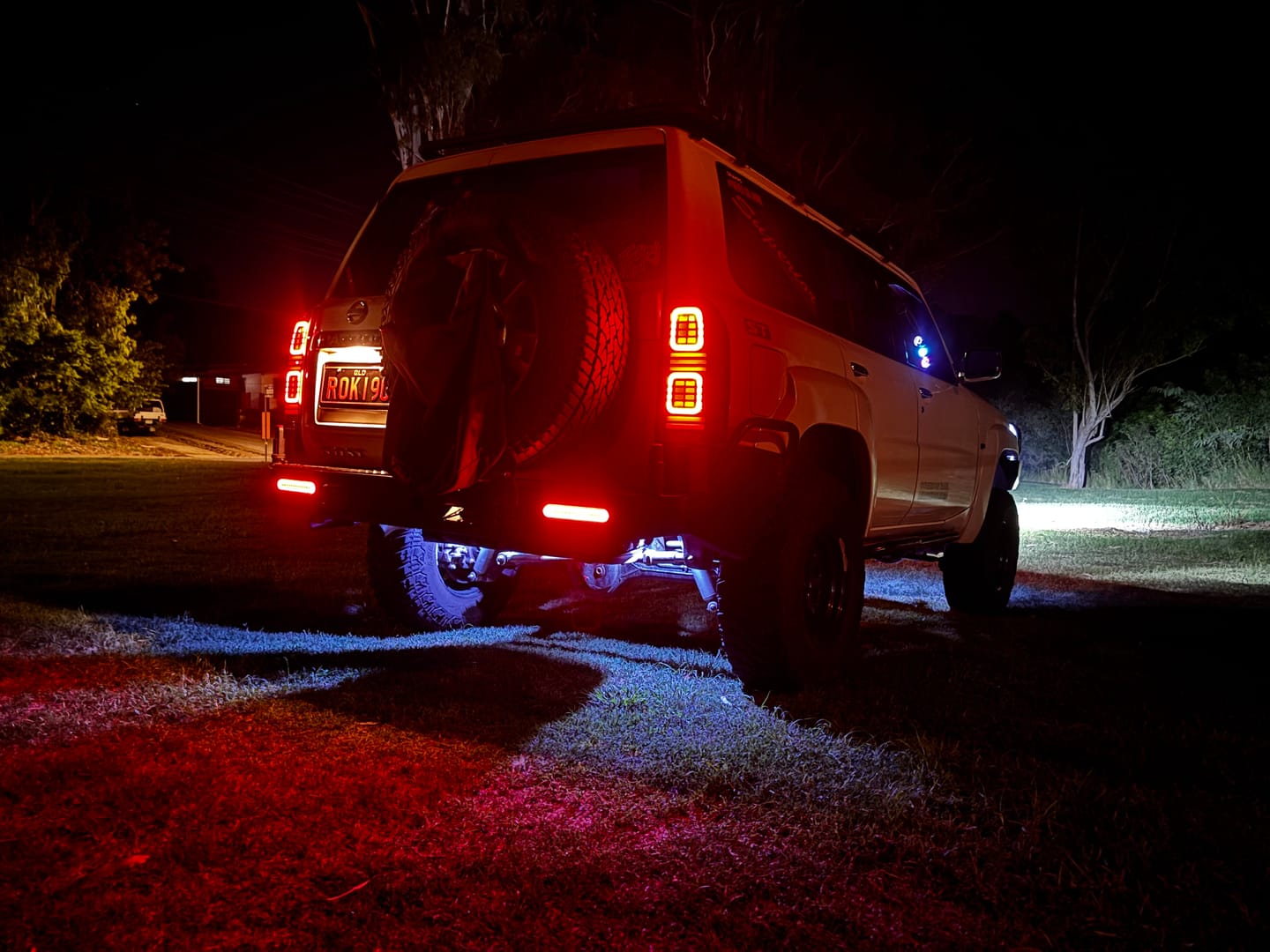 Customer photo review of Blacked Out LED Tail Lights for Nissan GU S4 Patrol Y61