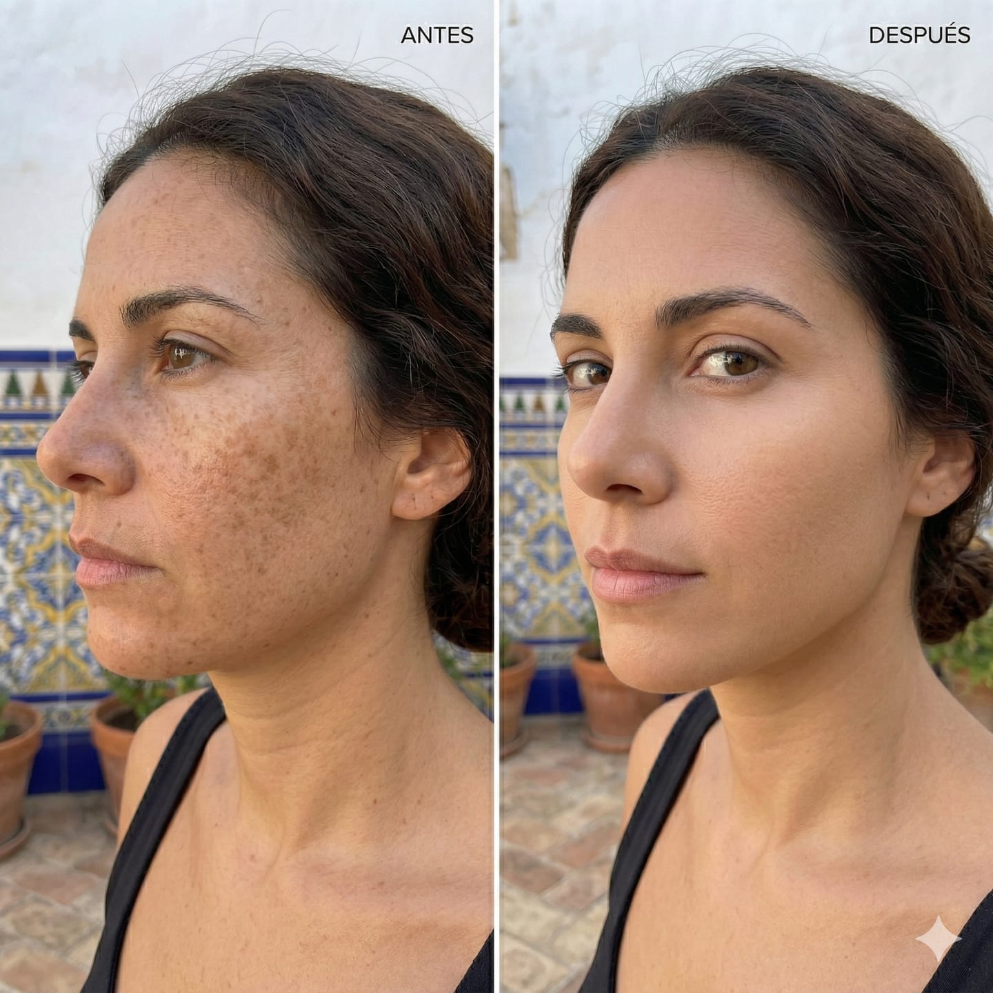 Customer photo review of Bálsamo Anti Melasma. Reduce manchas en 7 días