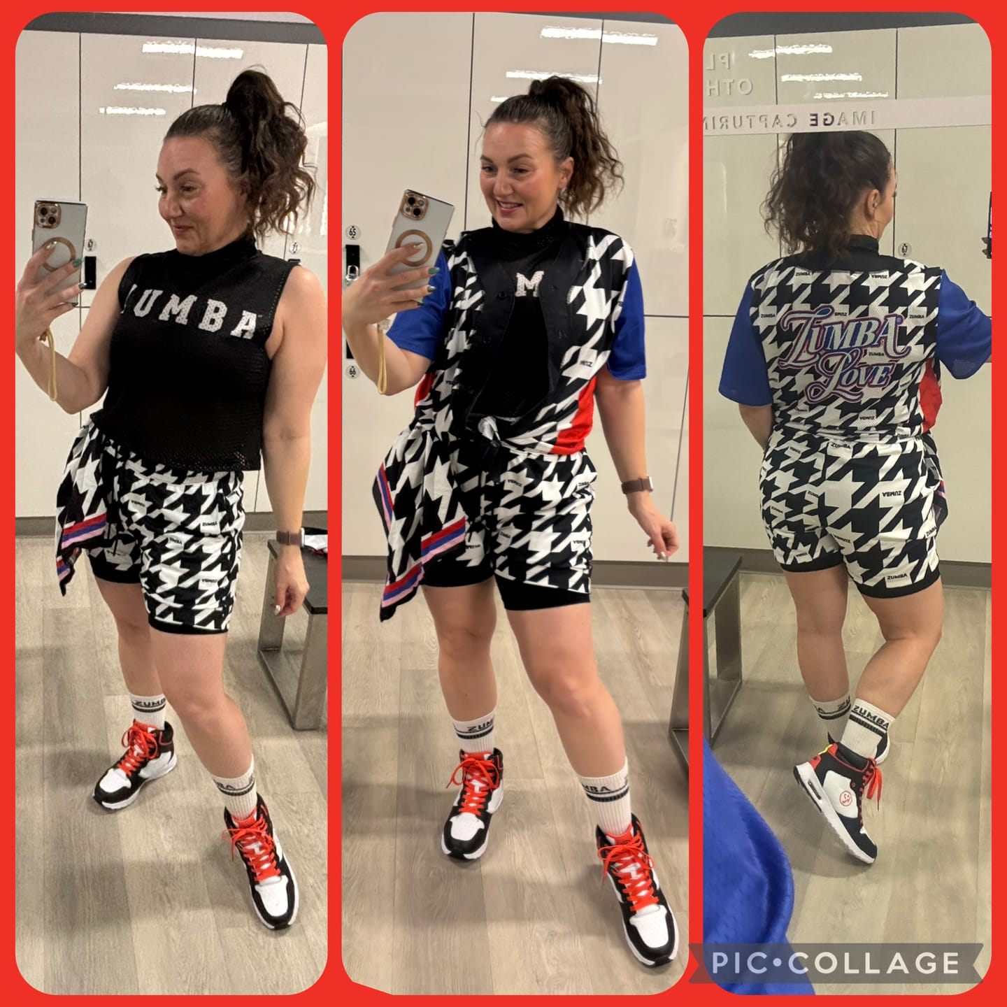 Customer photo review of Zumba Amour Mesh Shorts
